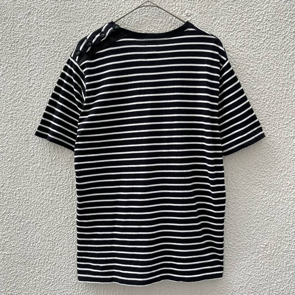 Name. ネーム サイズ2 VネックTシャツ ポケット ボーダー 半袖