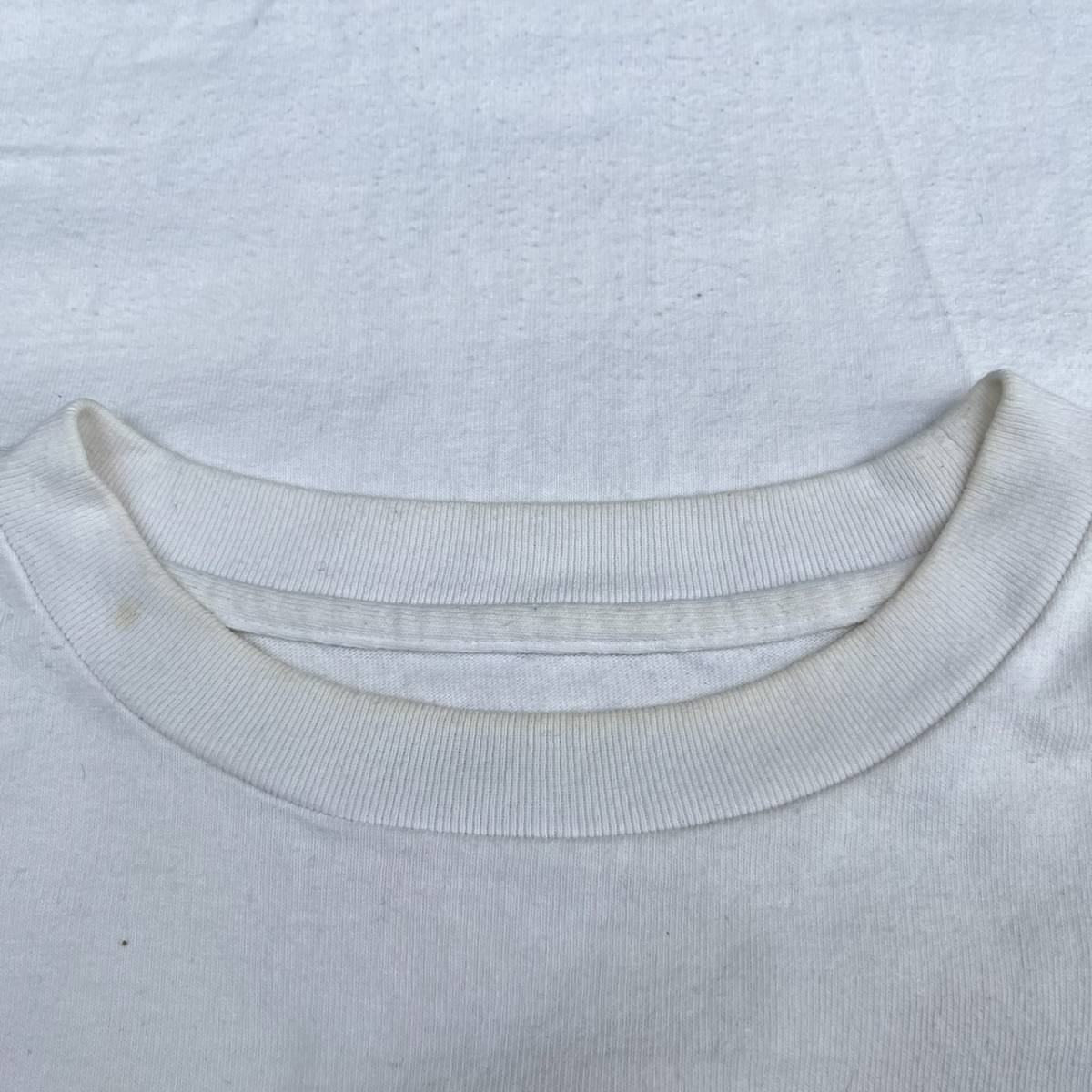 Rags McGREGOR ラグスマックレガー Mサイズ Tシャツ ジッパー 無地 ホワイト