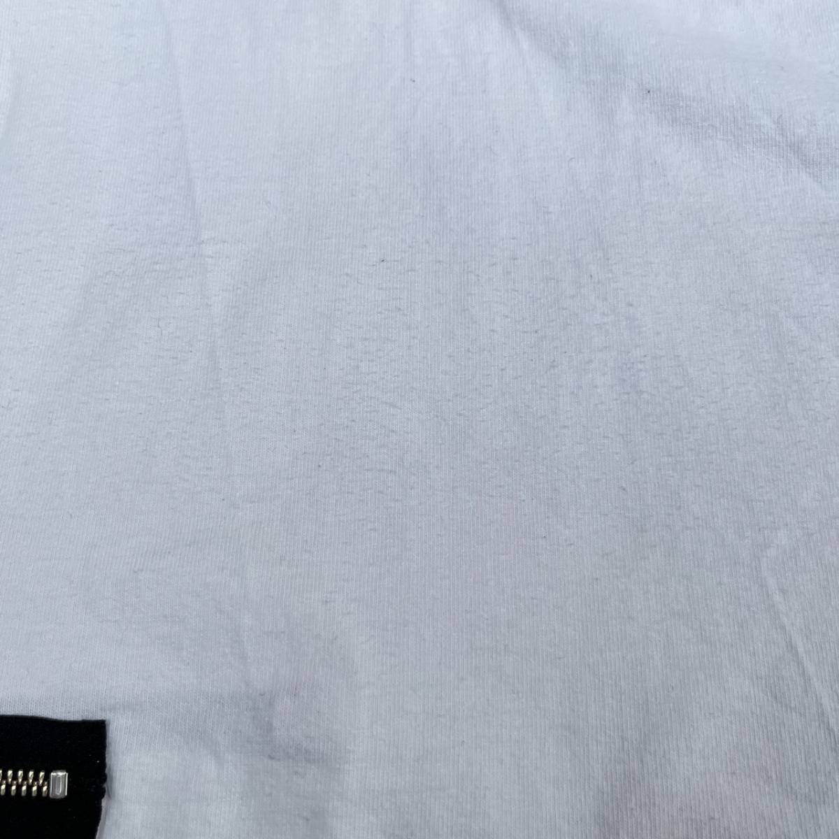 Rags McGREGOR ラグスマックレガー Mサイズ Tシャツ ジッパー 無地 ホワイト