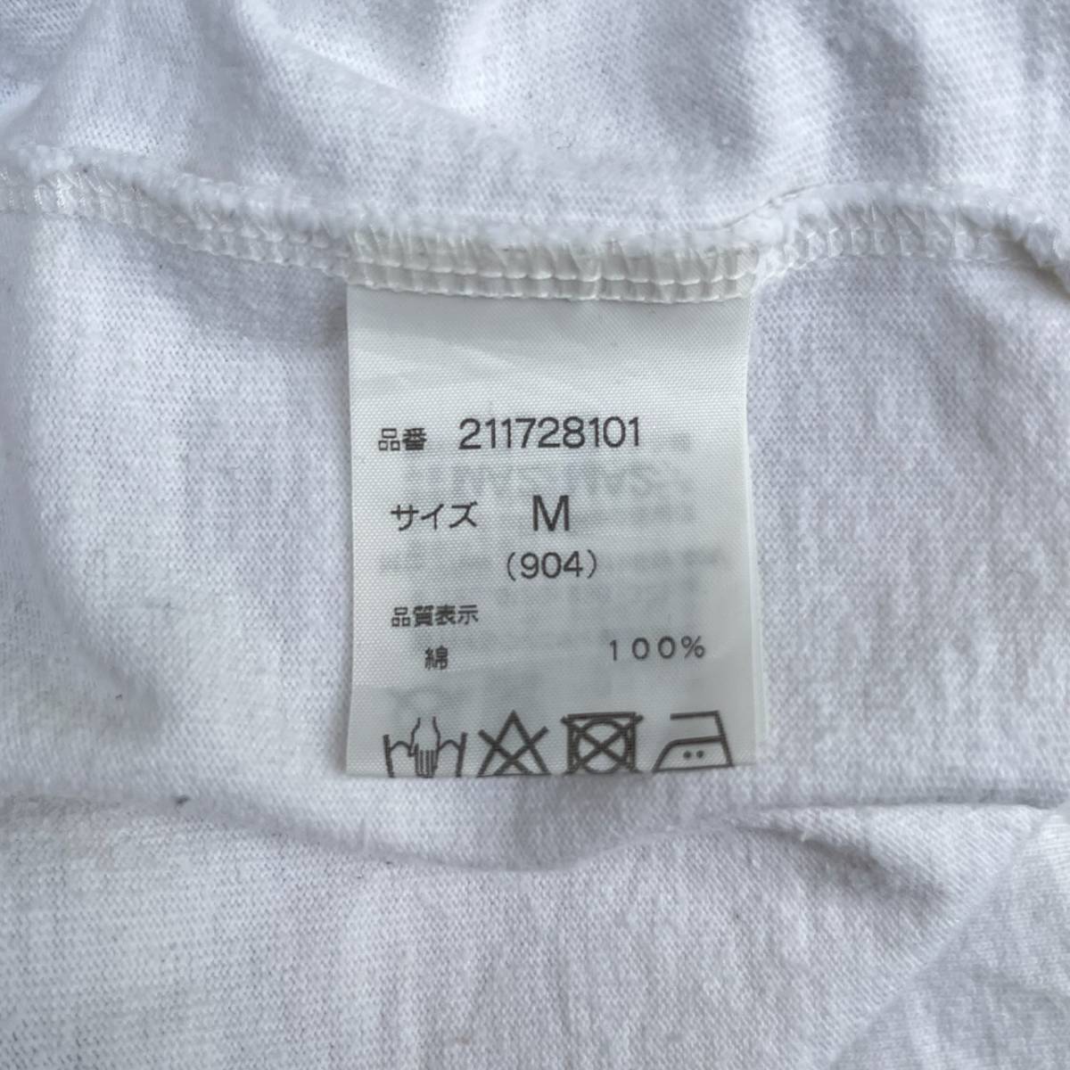 Rags McGREGOR ラグスマックレガー Mサイズ Tシャツ ジッパー 無地 ホワイト