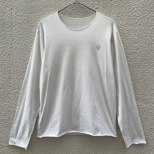 Lucien Pellat-Finet ルシアンペラフィネ Sサイズ ロングスリーブTシャツ スカル ロンT ホワイト