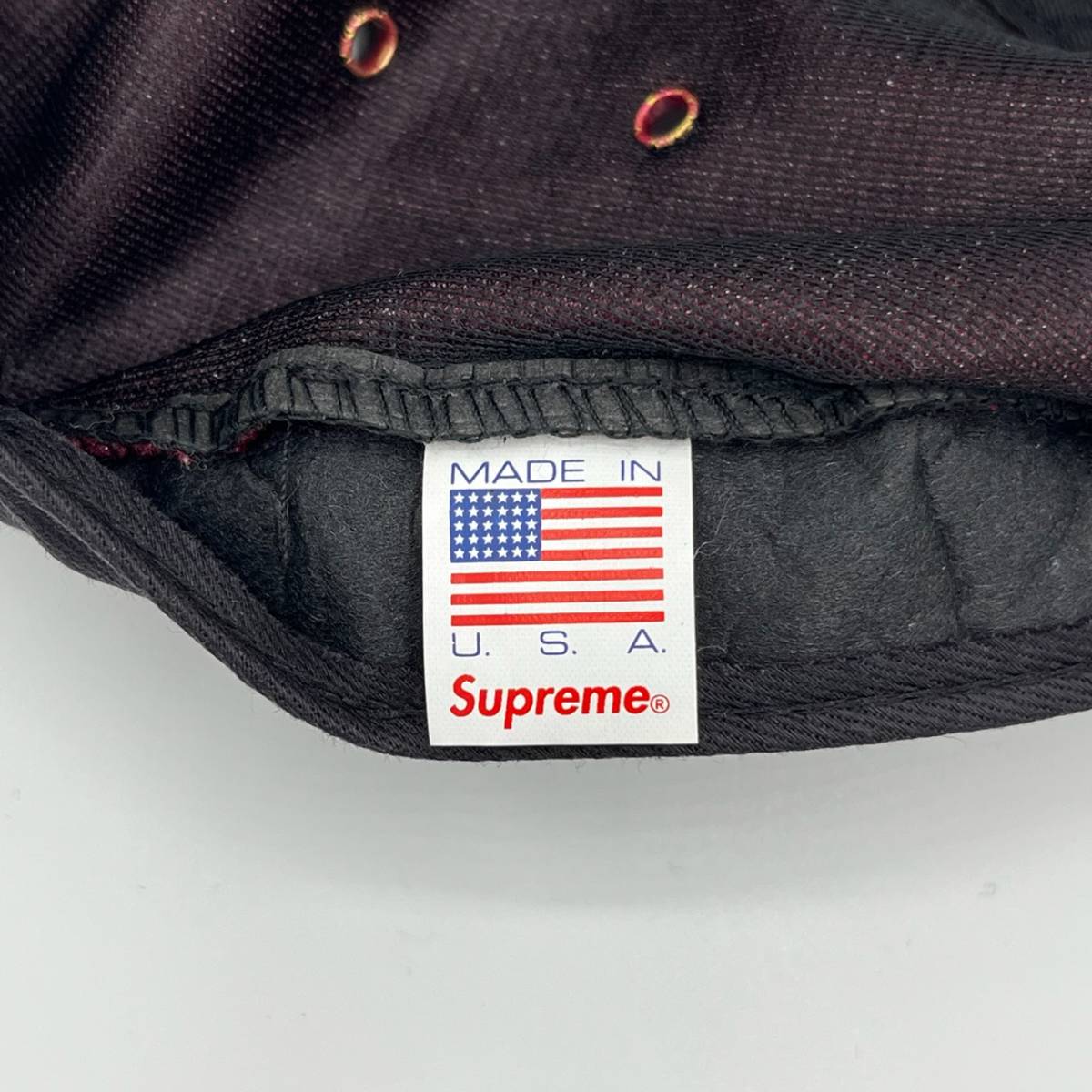 Supreme シュプリーム ボックスロゴ キャップ 帽子 ベロア ラメ レッド