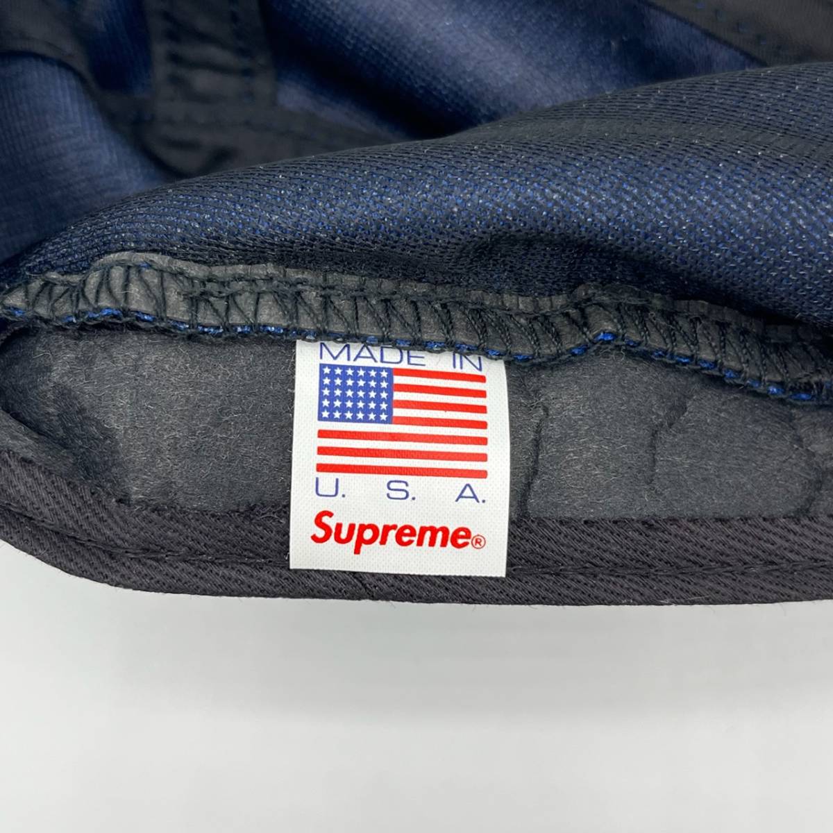 新品 Supreme シュプリーム ボックスロゴ キャップ 帽子 ベロア ラメ ブルー