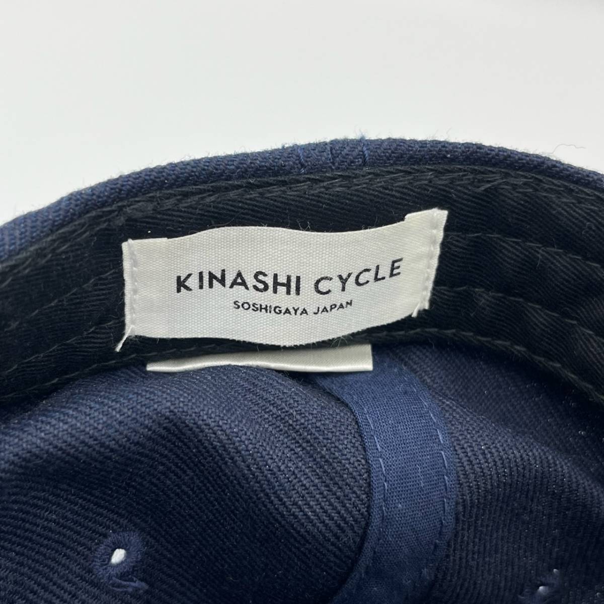 KINASHI CYCLE 木梨サイクル ロゴ ロー キャップ 帽子 ネイビー 木梨憲武 とんねるず