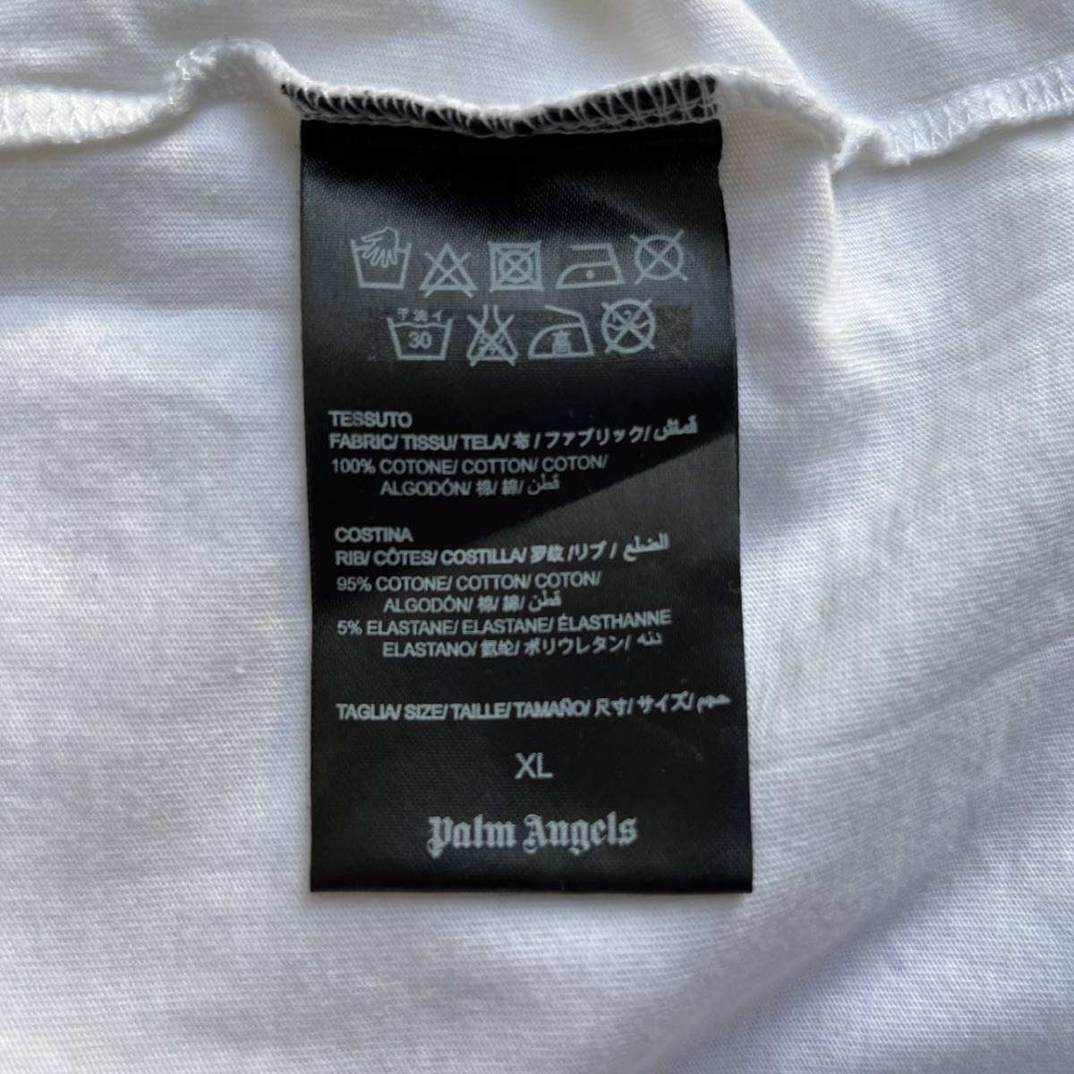 Palm Angels パームエンジェルス XLサイズ Tシャツ ボックスロゴ ロゴ 半袖 ホワイト