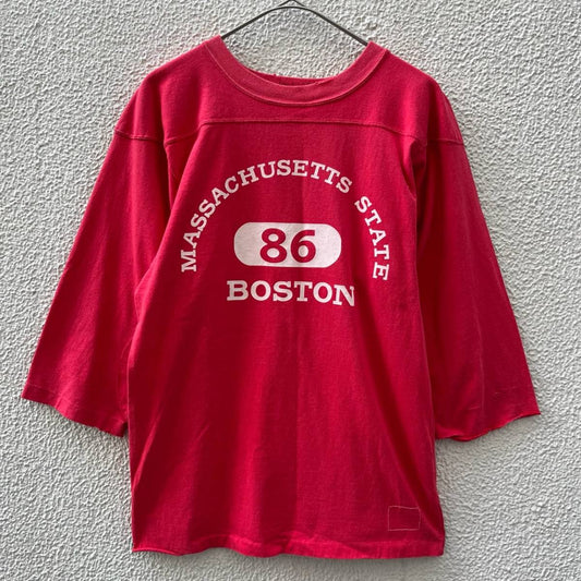 JACSON MATISSE ジャクソンマティス Sサイズ フットボールシャツ ナンバリング ヴィンテージ加工 レッド