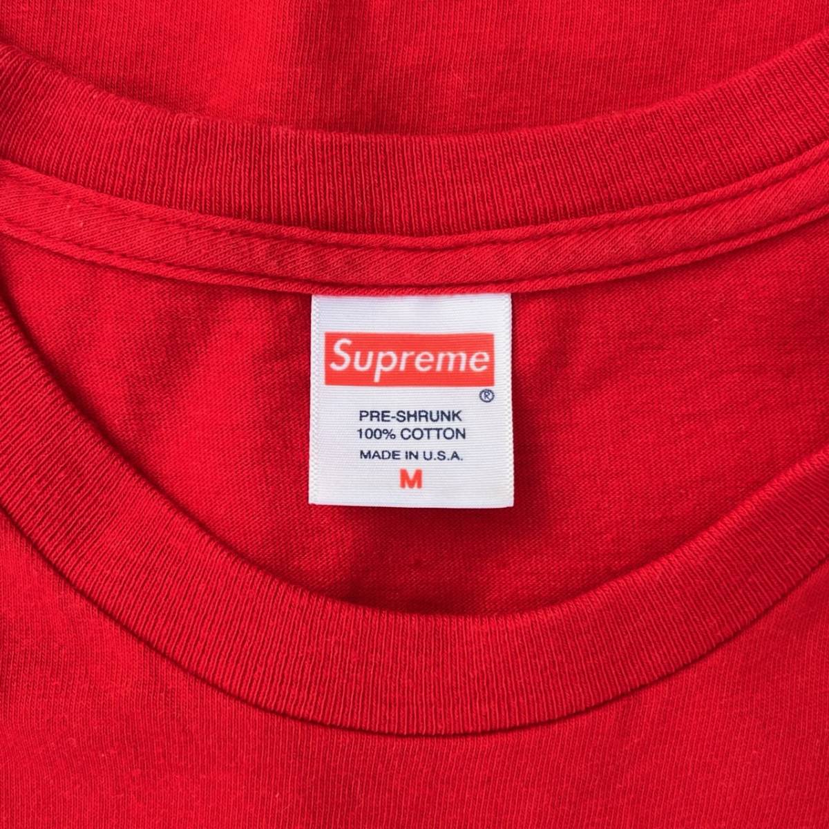 Supreme シュプリーム Mサイズ Tシャツ ロゴ 象 半袖 ピンクゾウ レッド