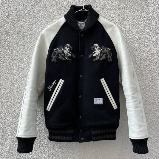 STUSSY ストゥーシー & BEDWIN & THE HEARTBREAKERS ベドウィンザハートブレイカーズ サイズ1 スタジアムジャンパー スタジャン