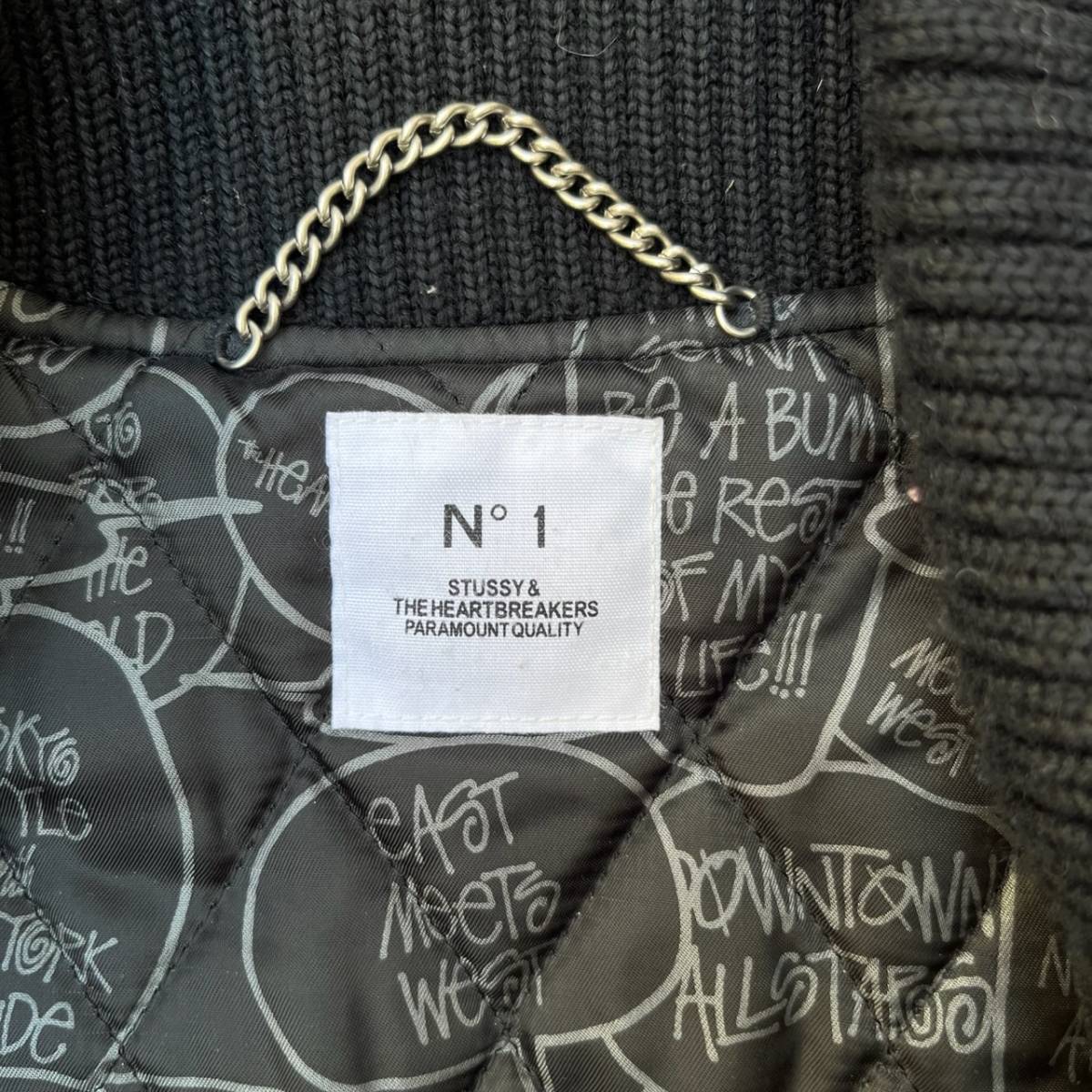 STUSSY ストゥーシー & BEDWIN & THE HEARTBREAKERS ベドウィンザハートブレイカーズ サイズ1 スタジアムジャンパー スタジャン