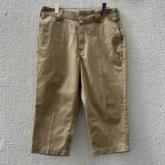 BEDWIN & THE HEARTBREAKERS ベドウィンザハートブレイカーズ × Dickies ディッキーズ Mサイズ クロップドパンツ チノパン ベージュ