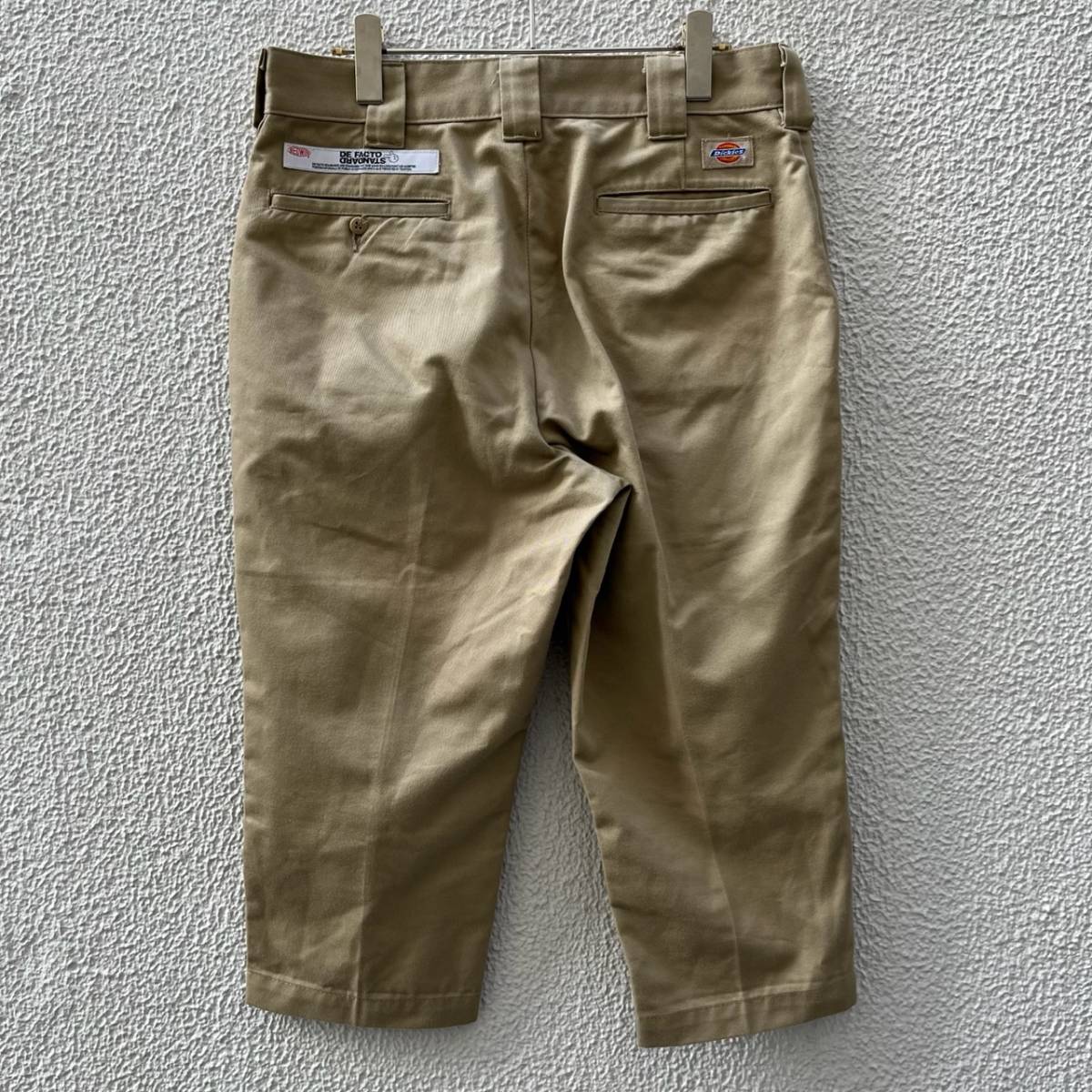 BEDWIN & THE HEARTBREAKERS ベドウィンザハートブレイカーズ × Dickies ディッキーズ Mサイズ クロップドパンツ チノパン ベージュ