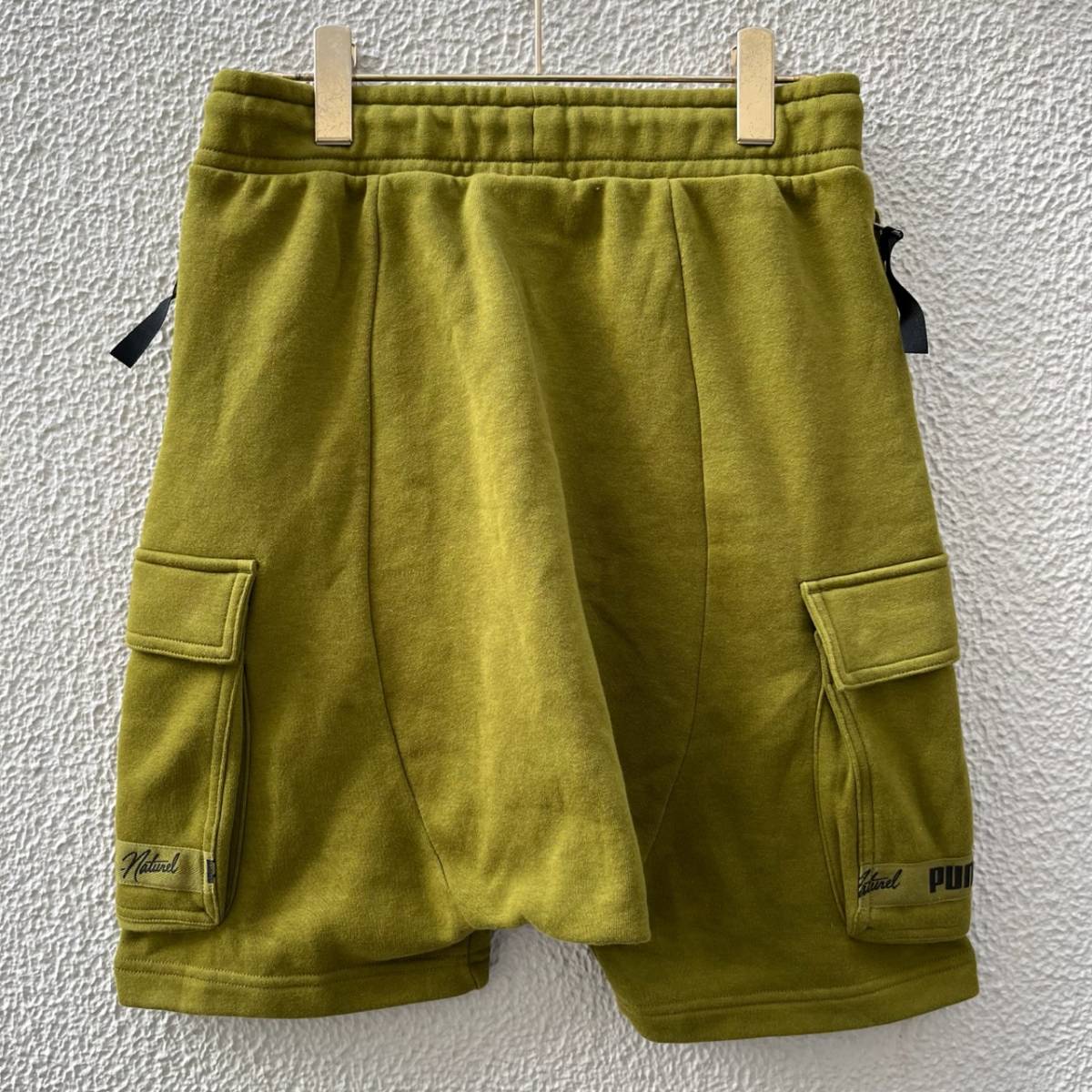 PUMA プーマ × NATUREL ナチュレル XSサイズ ショーツ ハーフパンツ サルエル モスグリーン