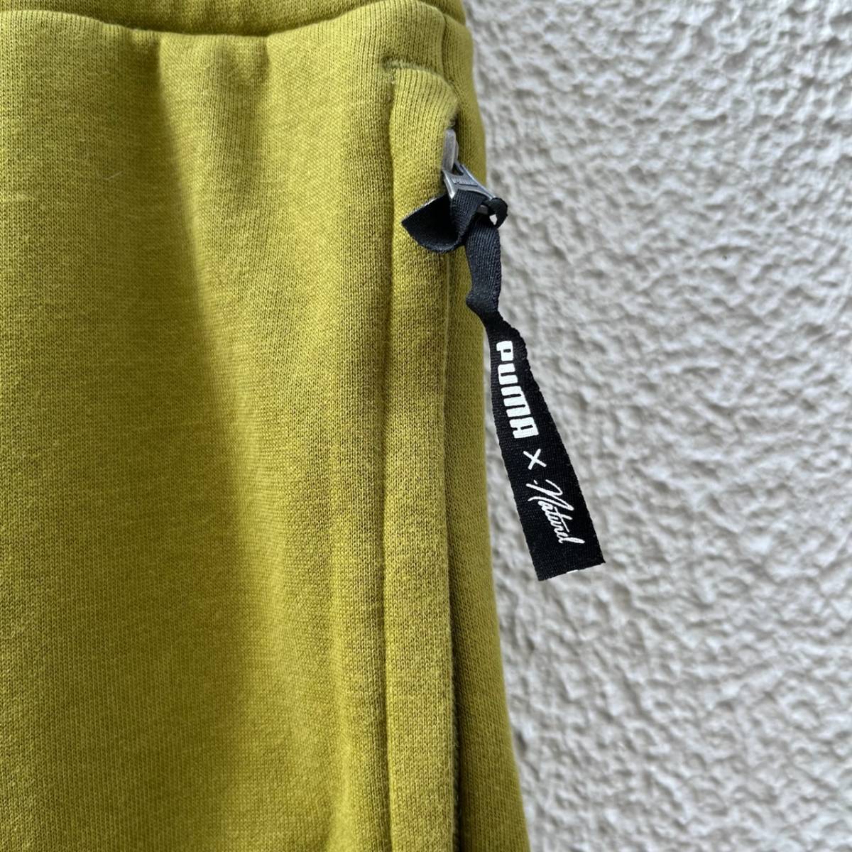 PUMA プーマ × NATUREL ナチュレル XSサイズ ショーツ ハーフパンツ サルエル モスグリーン