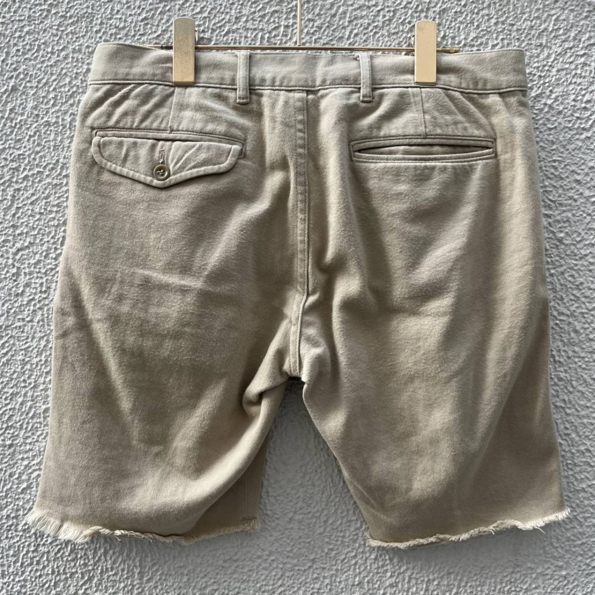 Pledge プレッジ サイズ46 ショーツ ハーフパンツ カットオフ ベージュ