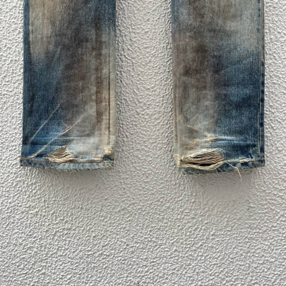 MAGIN DENIM マージンデニム サイズ46 デニムパンツ クラッシュ加工