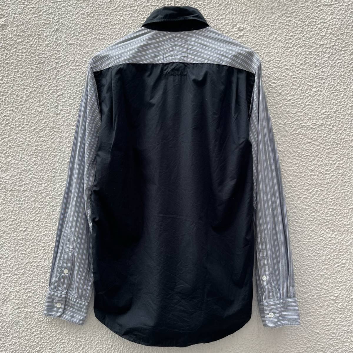 BLACK&BLUE ブラックアンドブルー サイズ3 クレイジーパターンシャツ 長袖シャツ マルチカラー