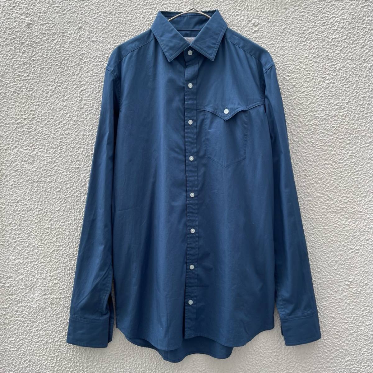kolor カラー サイズ表記なし 長袖シャツ 無地 濃紺 ブルー – QUIET