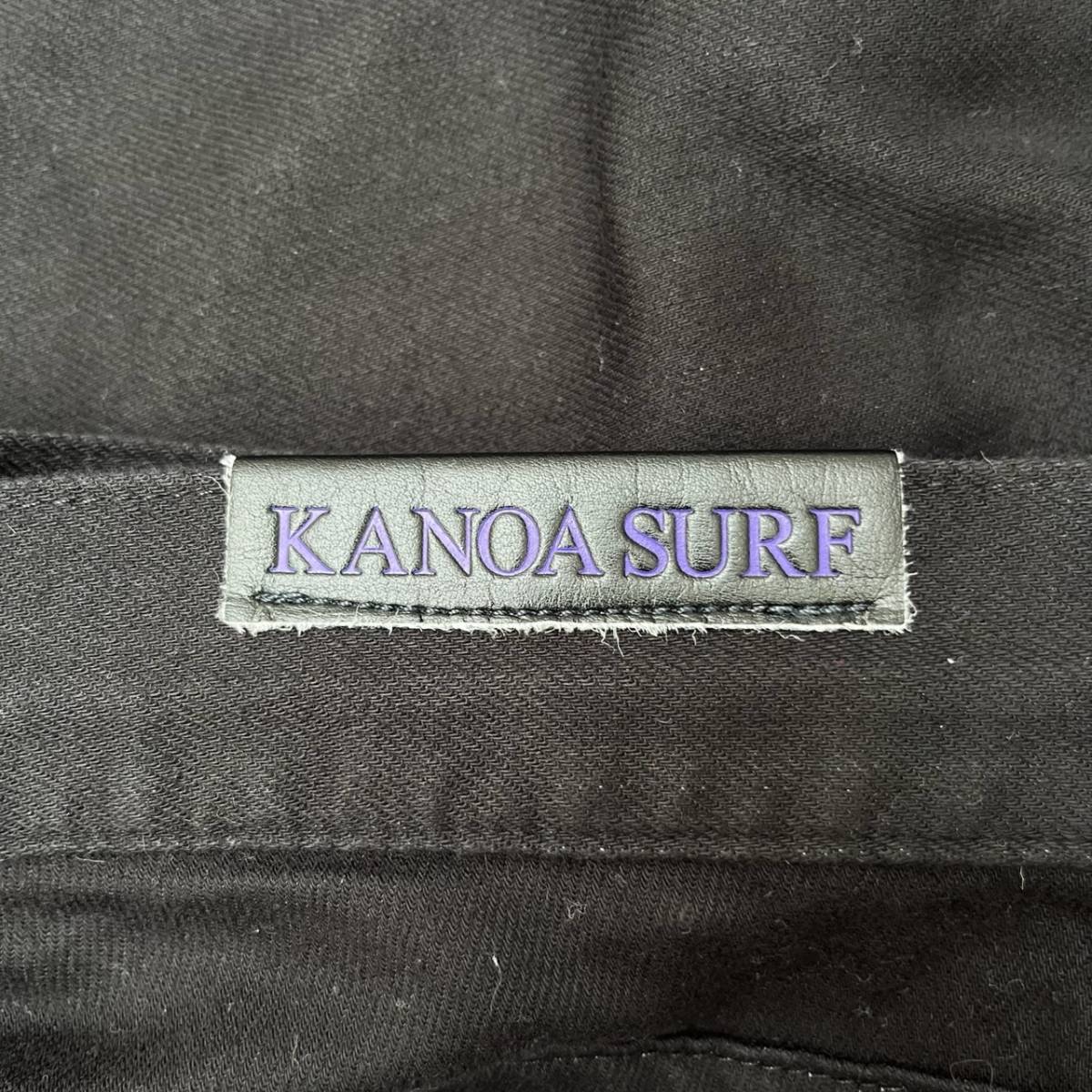 GOD SELECTION XXX ゴッドセレクショントリプルエックス × KANOA SURF カノアサーフ Mサイズ デニムパンツ ブラック