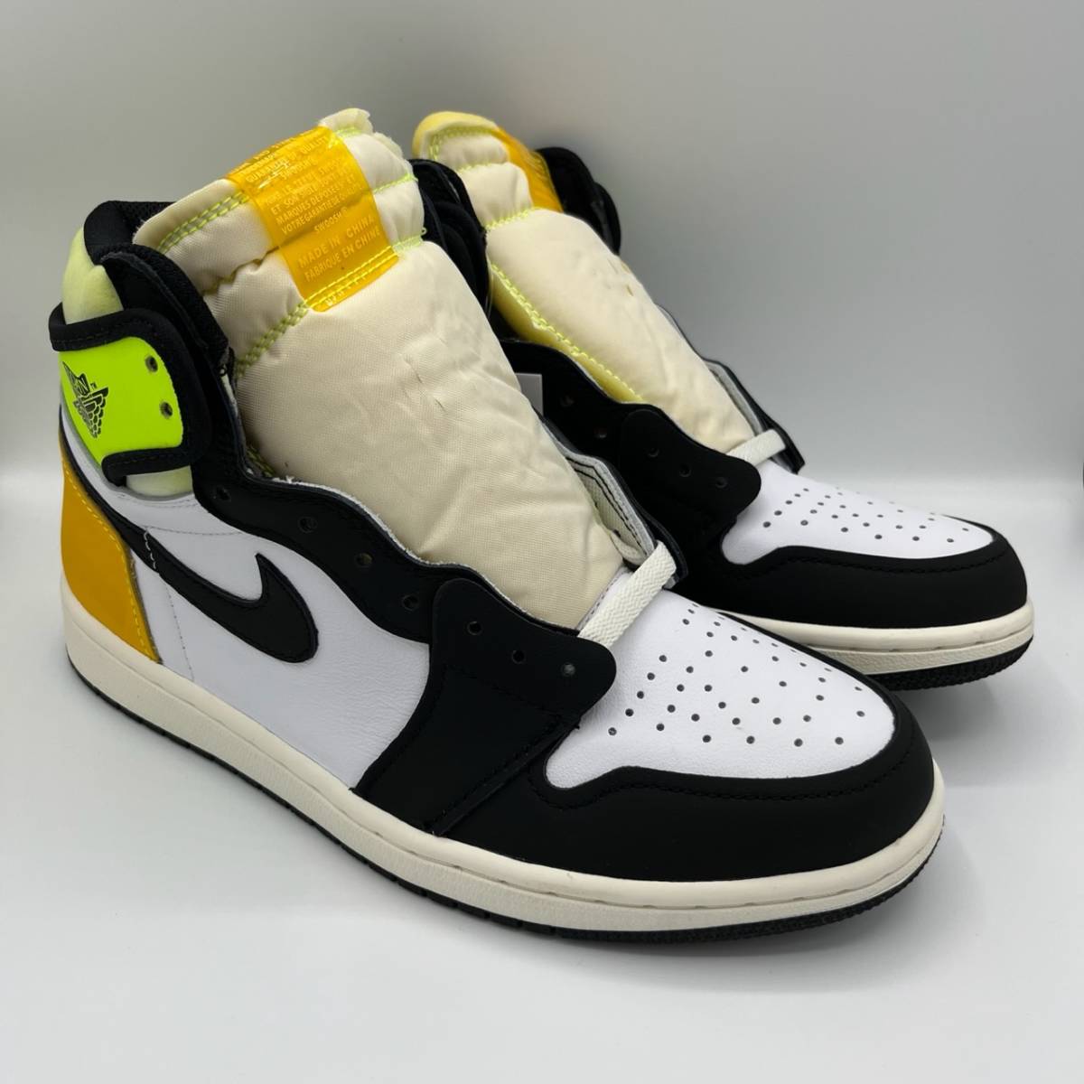 新品 NIKE ナイキ AIR JORDAN 1 RETRO HIGH OG VOLT GOLD エアジョーダン1 レトロ ハイ ボルト ゴールド US8.5 26.5cm 箱付き