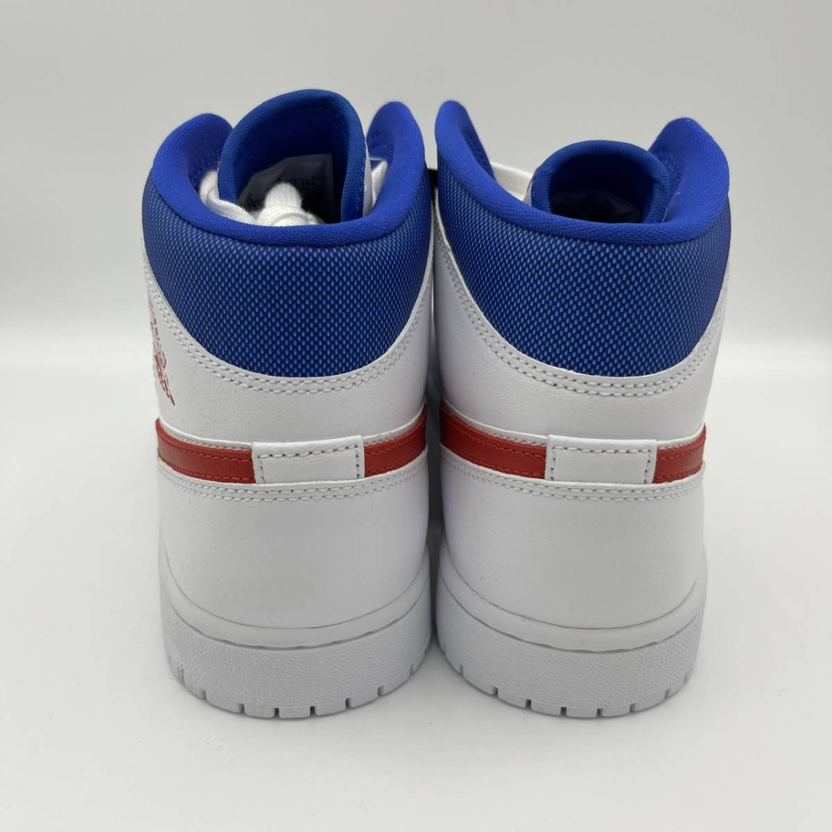 新品 NIKE ナイキ AIR JORDAN 1 MID WHITE UNIVERSITY RED GAME ROYAL エアジョーダン1 ホワイトユニバーシティレッド US11 28cm 箱付き