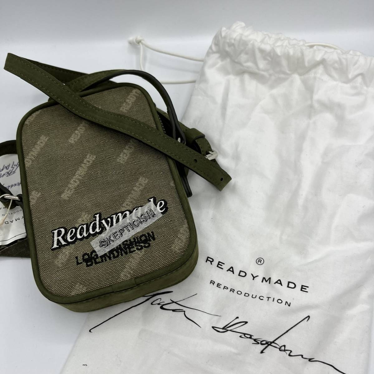新品 READYMADE レディメイド NANO SHOULDER BAG ショルダーバッグ ポーチ カーキ