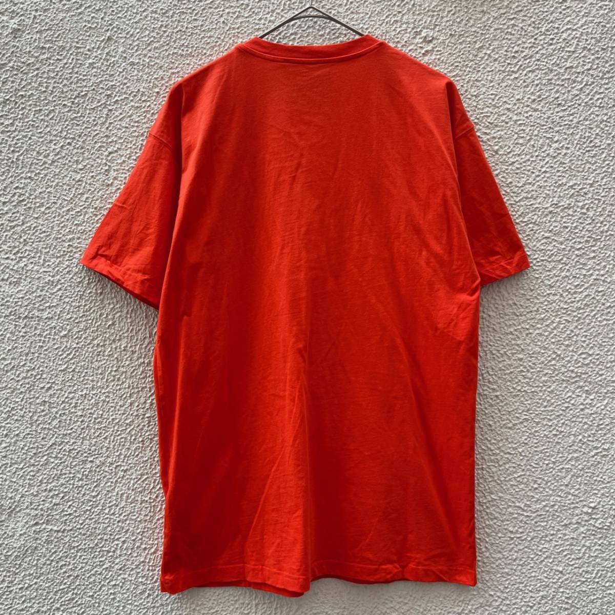 MOSCHINO モスキーノ Sサイズ チャックロゴ Tシャツ 半袖 オレンジ