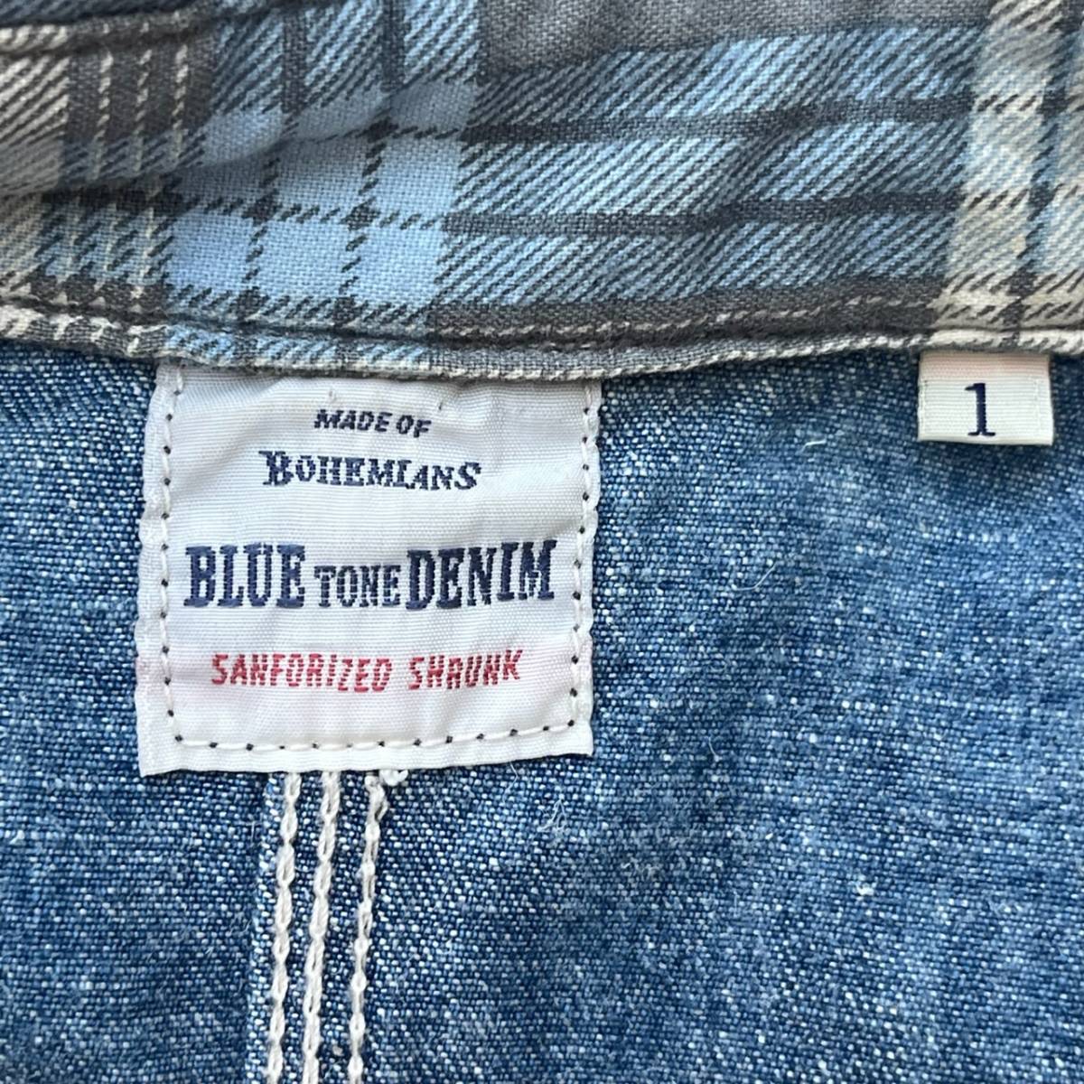 Bohemians ボヘミアンズ サイズ1 デニムジャケット ジージャン Blue Tone Denim