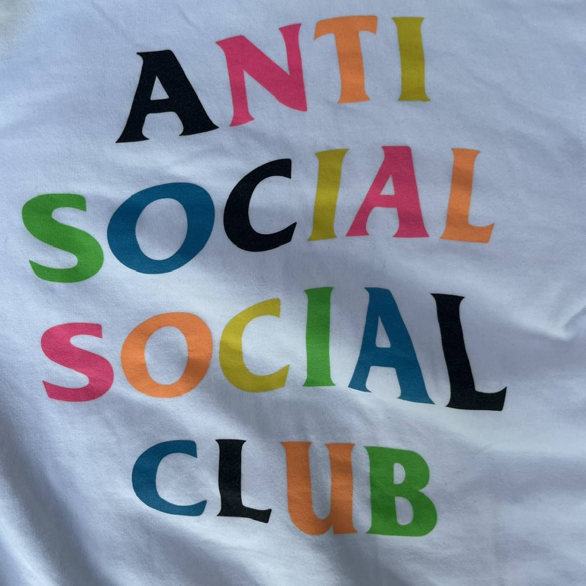ANTI SOCIAL SOCIAL CLUB アンチソーシャルソーシャルクラブ Sサイズ ロゴ ジップアップパーカー ホワイト