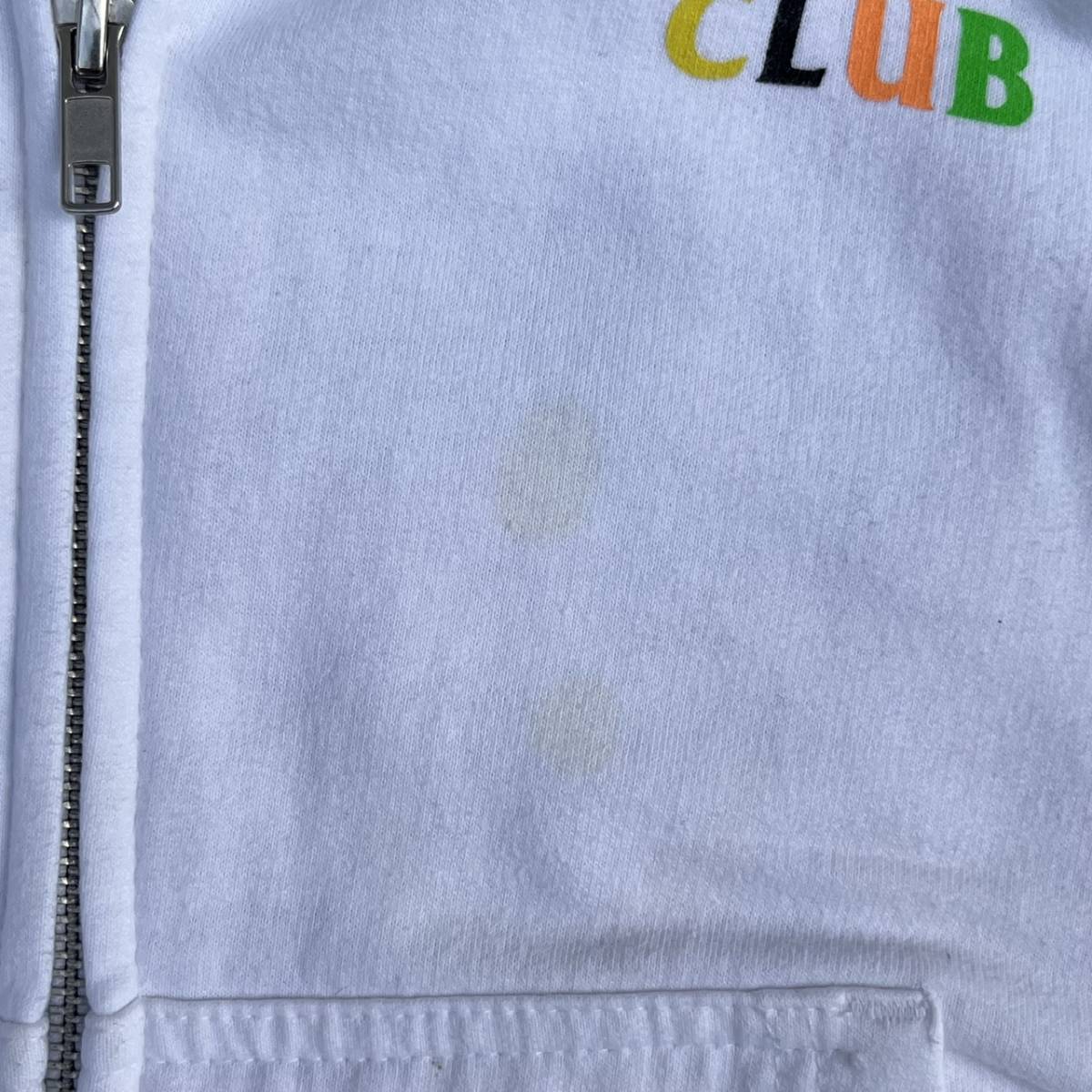 ANTI SOCIAL SOCIAL CLUB アンチソーシャルソーシャルクラブ Sサイズ ロゴ ジップアップパーカー ホワイト