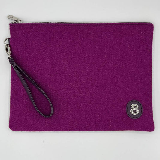 未使用品 muta ムータ × Harris Tweed ハリスツイード クラッチバック 鞄 ハンドバック ピンク