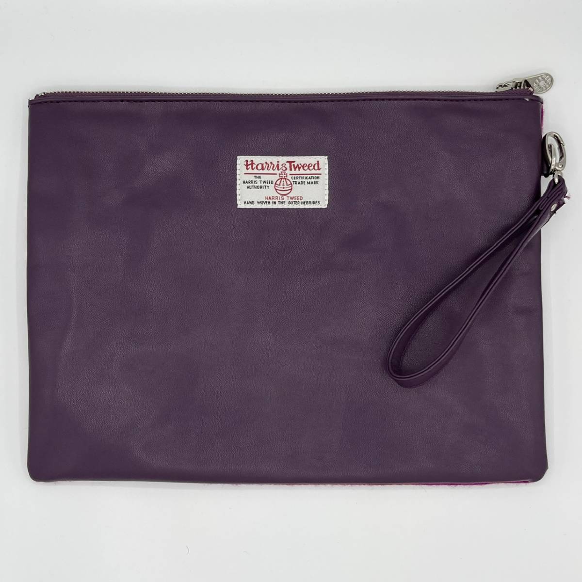 未使用品 muta ムータ × Harris Tweed ハリスツイード クラッチバック 鞄 ハンドバック ピンク