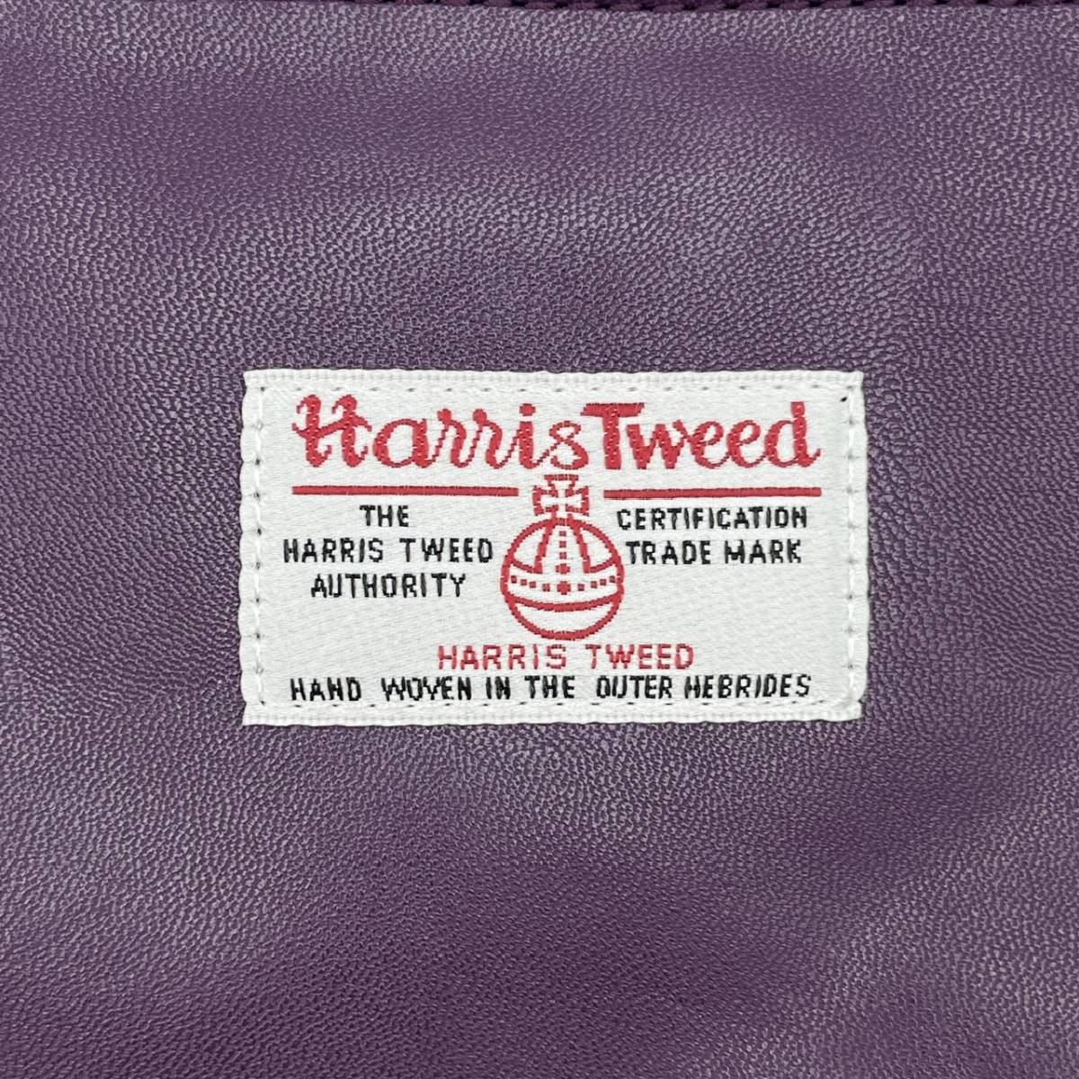 未使用品 muta ムータ × Harris Tweed ハリスツイード クラッチバック 鞄 ハンドバック ピンク