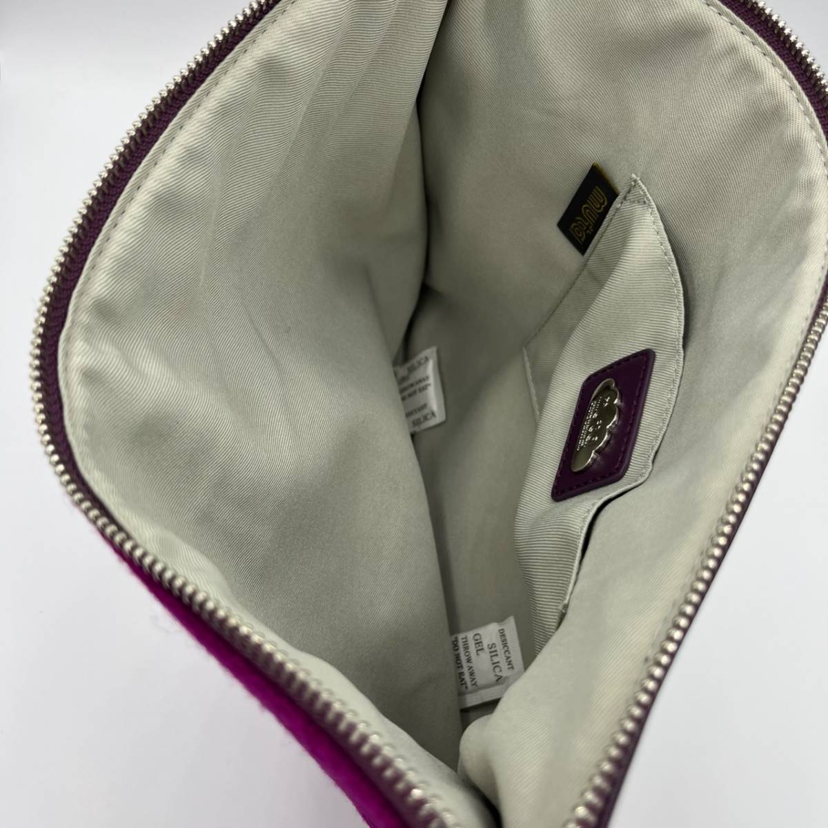 未使用品 muta ムータ × Harris Tweed ハリスツイード クラッチバック 鞄 ハンドバック ピンク