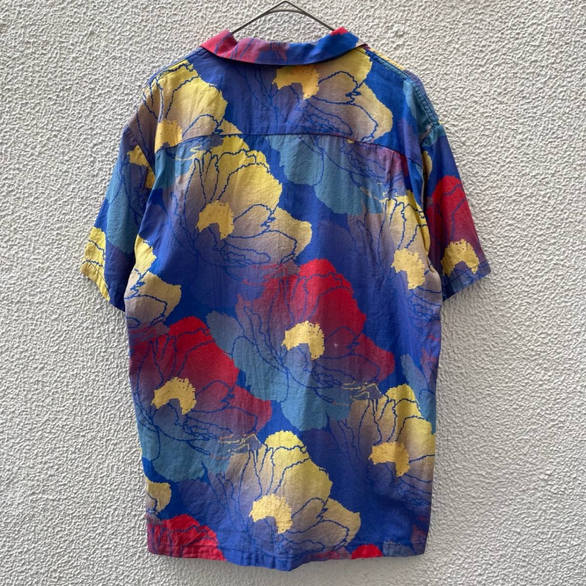 DOUBLE RAINBOUU ダブルレインボー Mサイズ 総柄 柄シャツ 半袖 シャツ 開襟シャツ