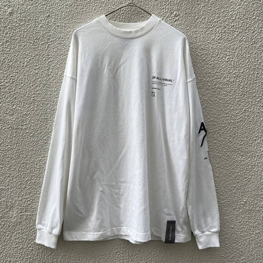 Architect 4. Archive エーフォーエー フリーサイズ ロングスリーブTシャツ ロンT プリント ロゴ ホワイト