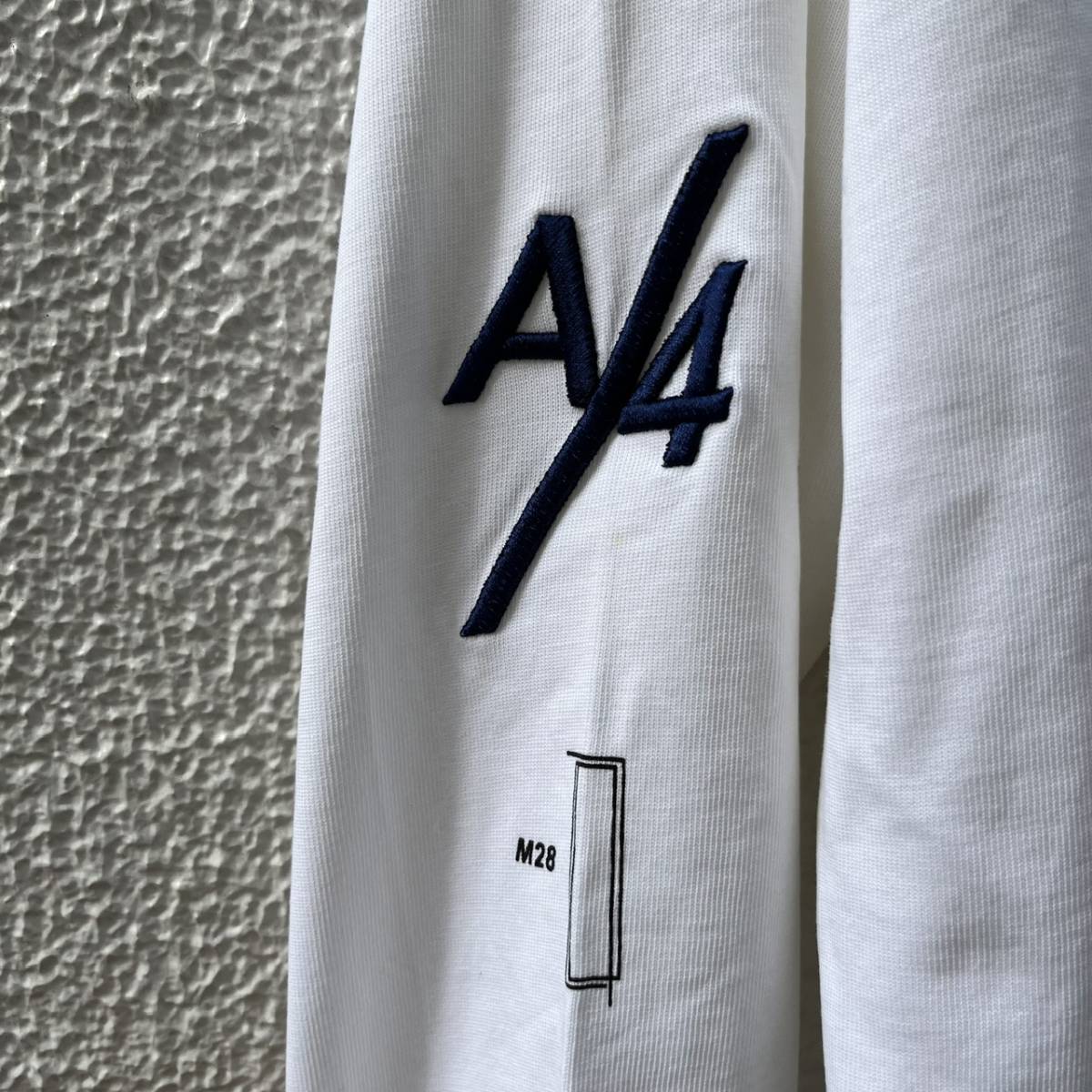 Architect 4. Archive エーフォーエー フリーサイズ ロングスリーブTシャツ ロンT プリント ロゴ ホワイト