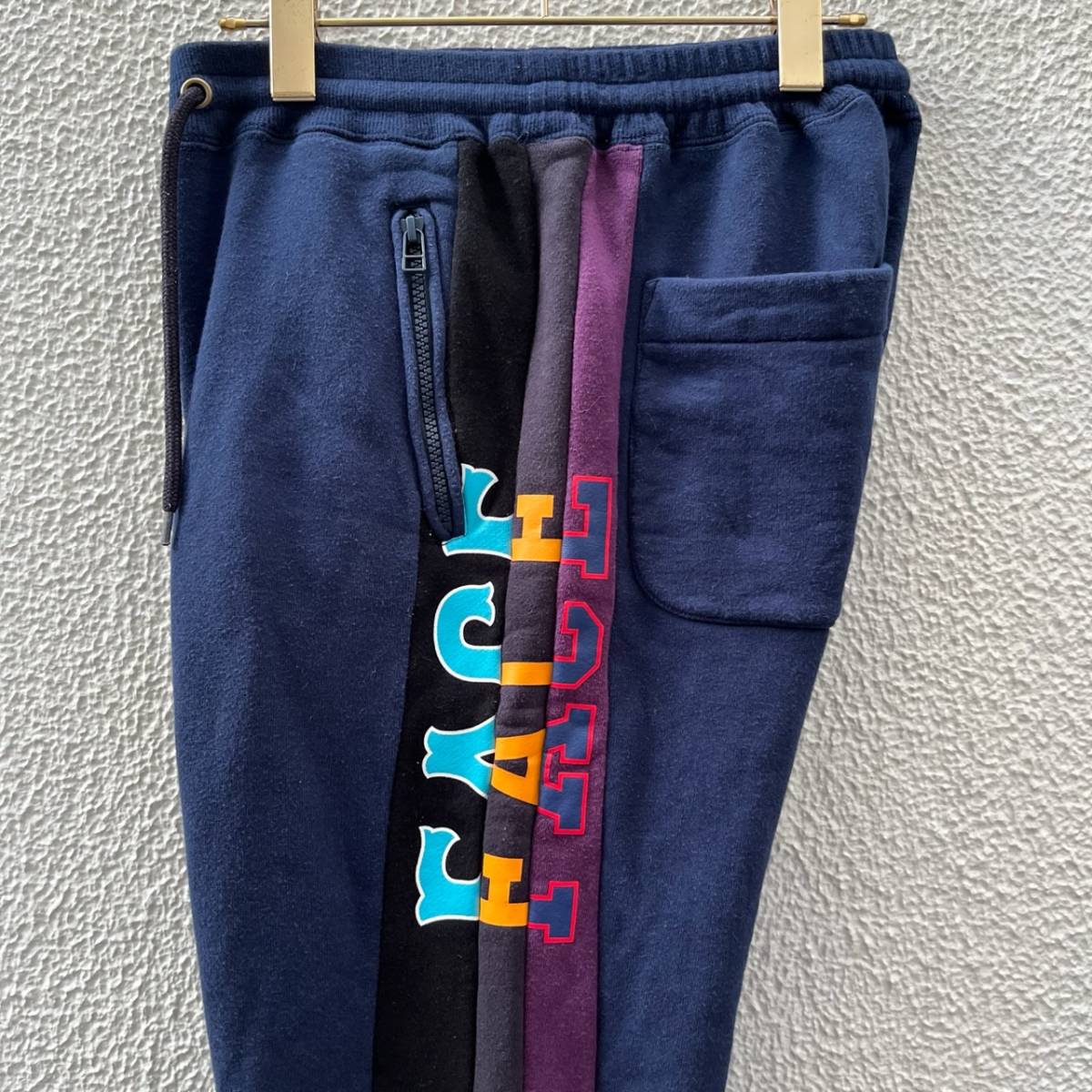FACETASM ファセッタズム サイズ3 スウェットパンツ サイドライン ネイビー