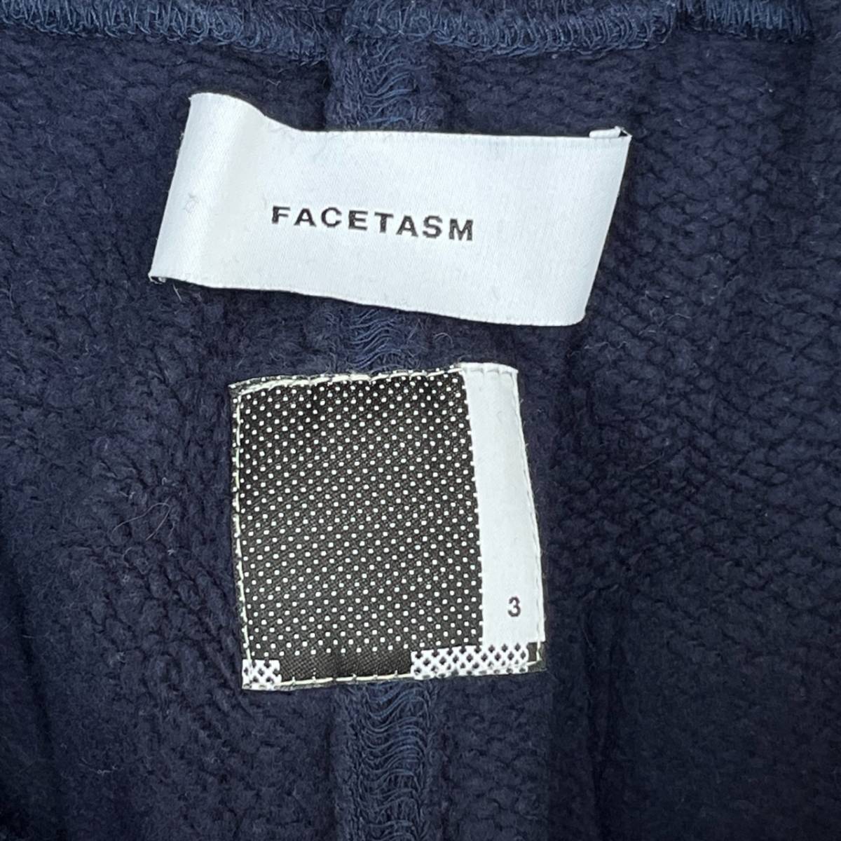 FACETASM ファセッタズム サイズ3 スウェットパンツ サイドライン ネイビー