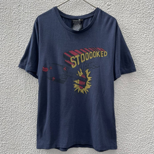 未使用品 FAD3 ファドスリー Sサイズ Tシャツ 半袖 プリント ネイビー