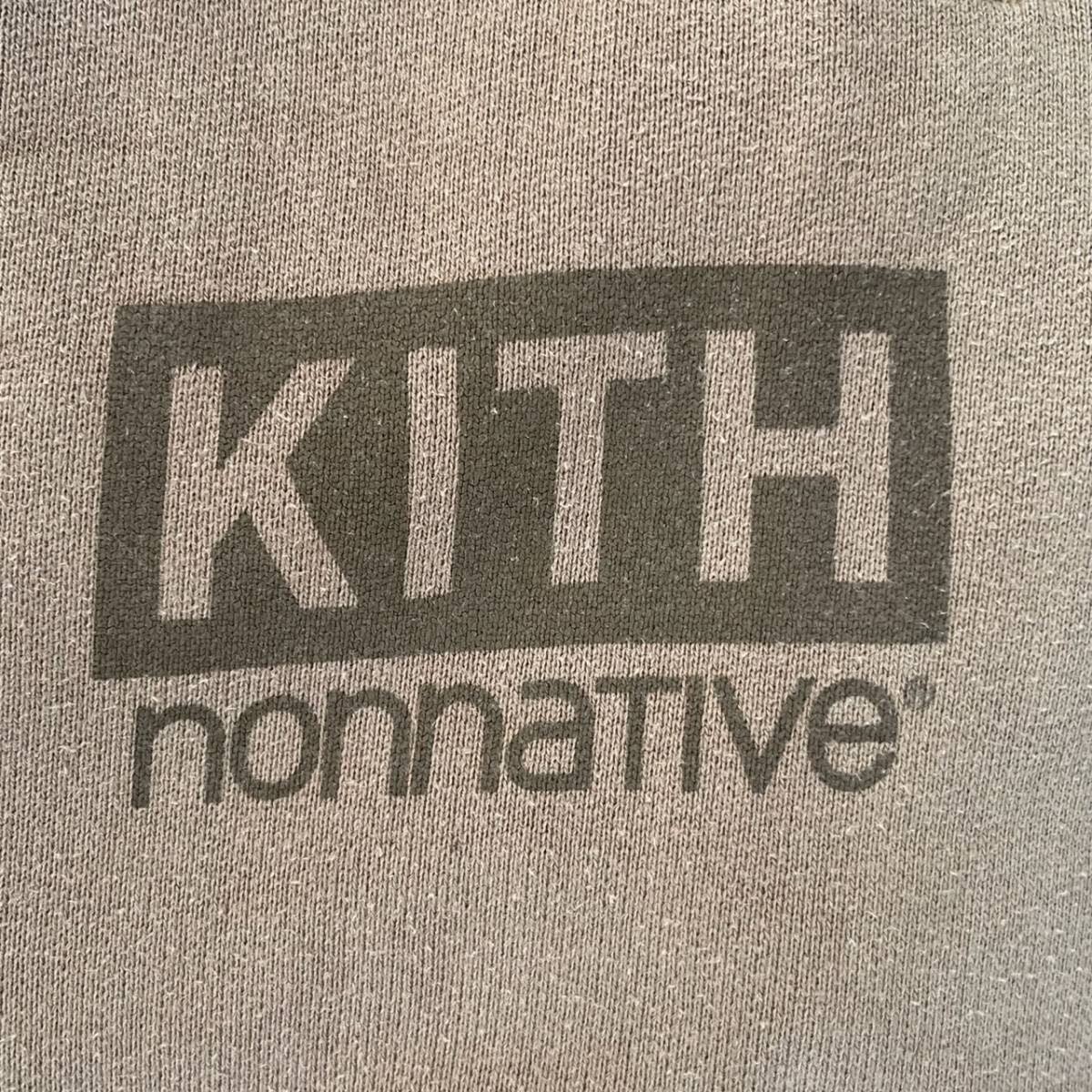 KITH キス × nonnative ノンネイティブ サイズ0 スウェットパンツ ロゴ タン ブラウン
