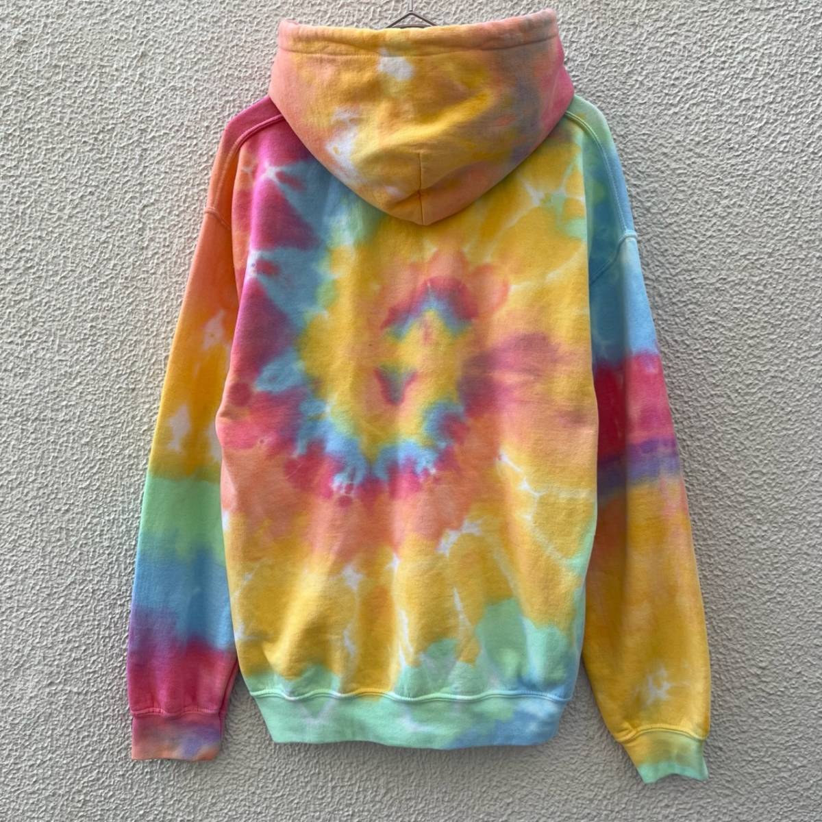 PACSUN パクサン Sサイズ パーカー フーディ マルチカラー ダイダイ