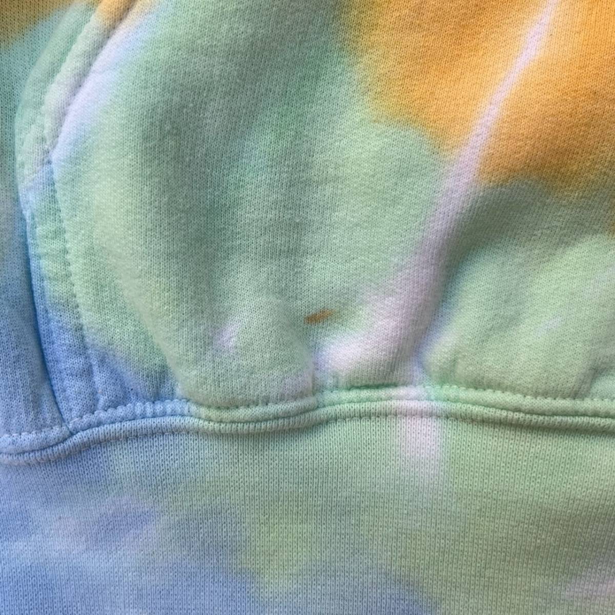 PACSUN パクサン Sサイズ パーカー フーディ マルチカラー ダイダイ