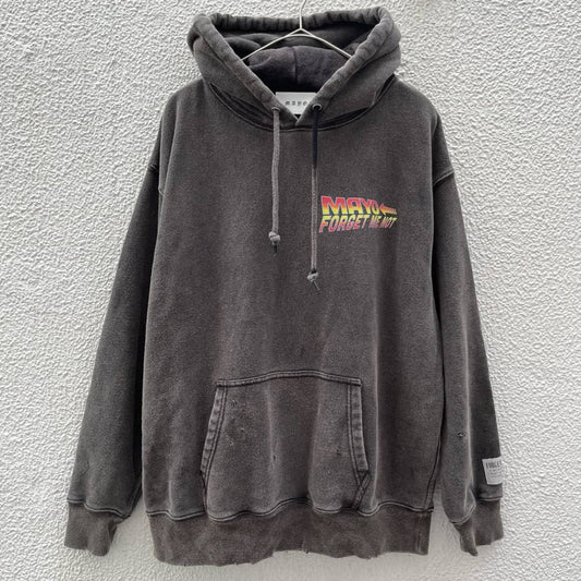 MAYO メイヨー Lサイズ相当 パーカー フーディ ヴィンテージ加工 ブラック サイズ表記なし