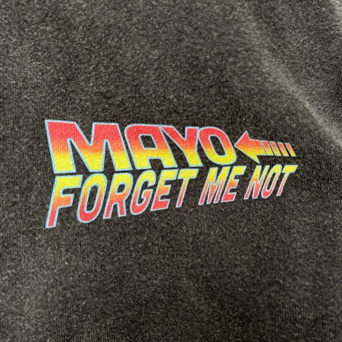 MAYO メイヨー Lサイズ相当 パーカー フーディ ヴィンテージ加工 ブラック サイズ表記なし