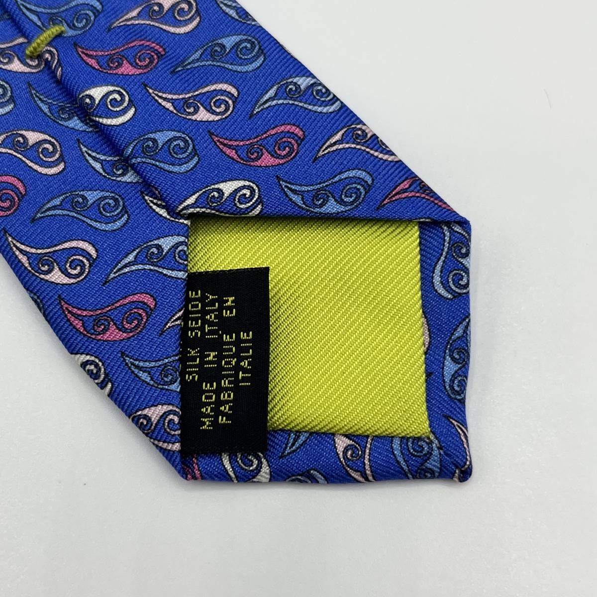 新品 EMILIO PUCCI エミリオプッチ ネクタイ レギュラータイ 絹 シルク ブルー 総柄