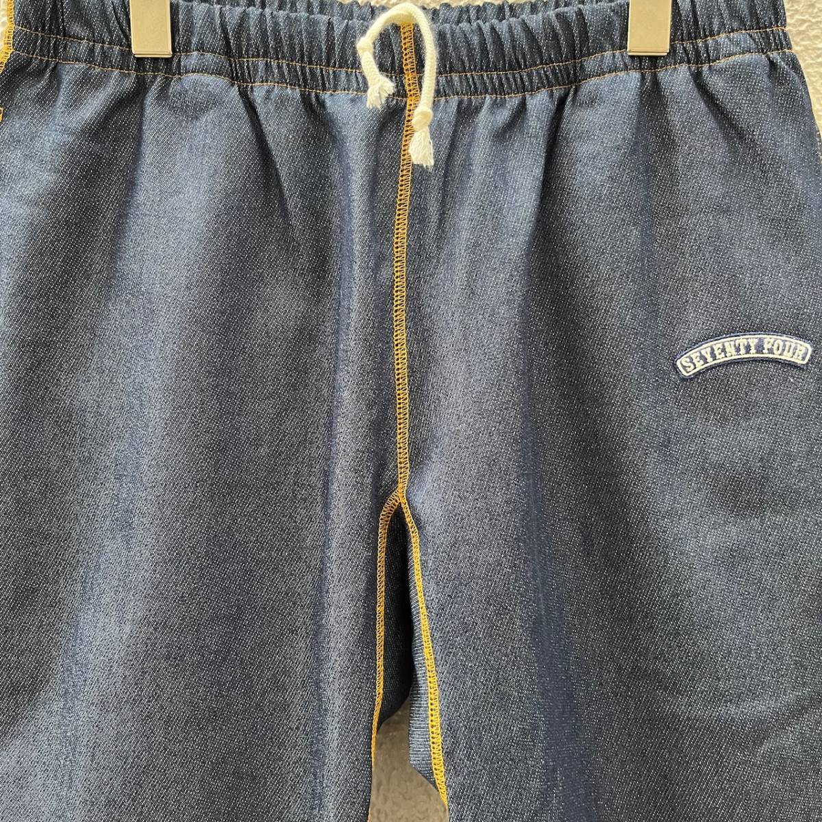 SEVENTY FOUR セブンティーフォー Mサイズ スウェットデニム デニムパンツ ブルー