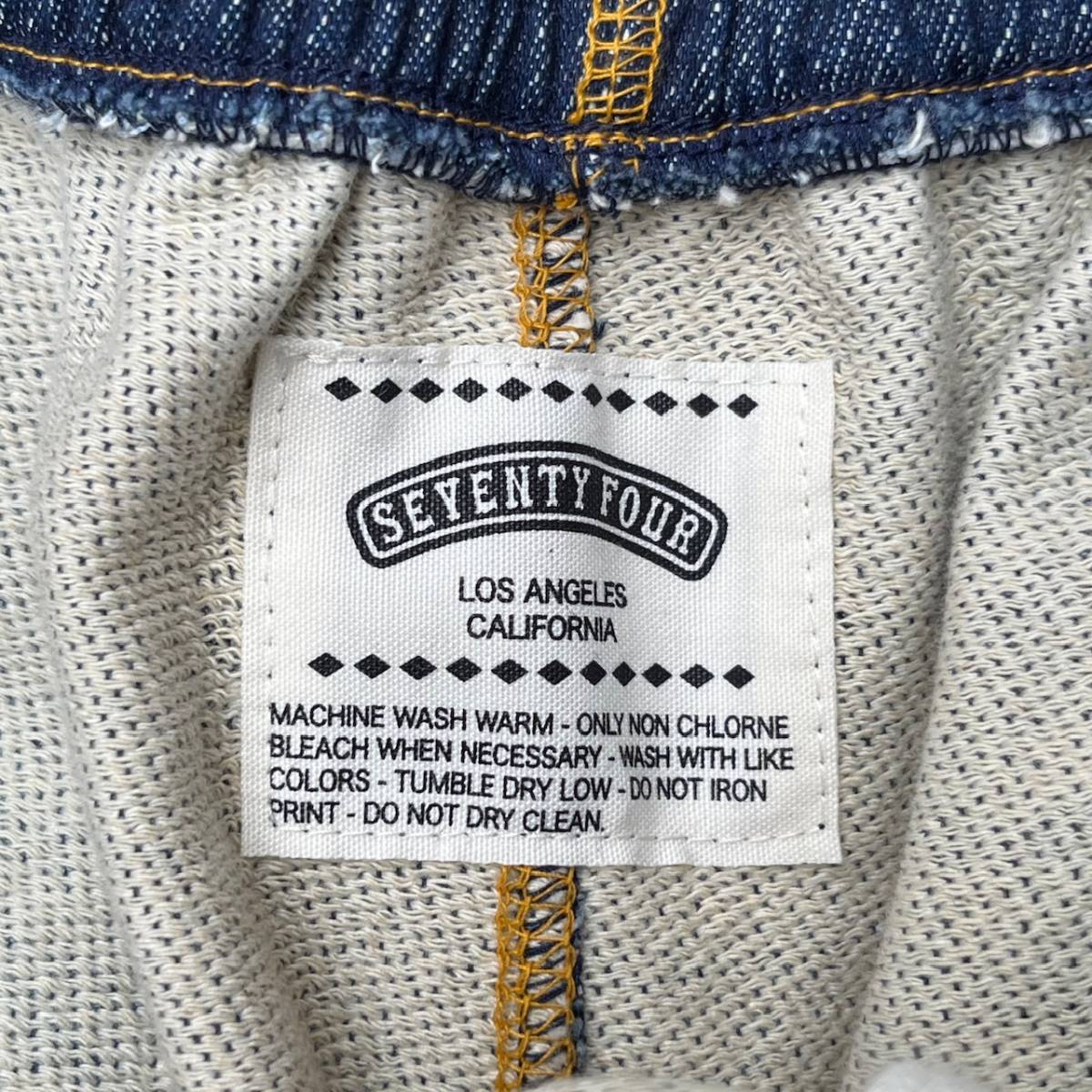 SEVENTY FOUR セブンティーフォー Mサイズ スウェットデニム デニムパンツ ブルー