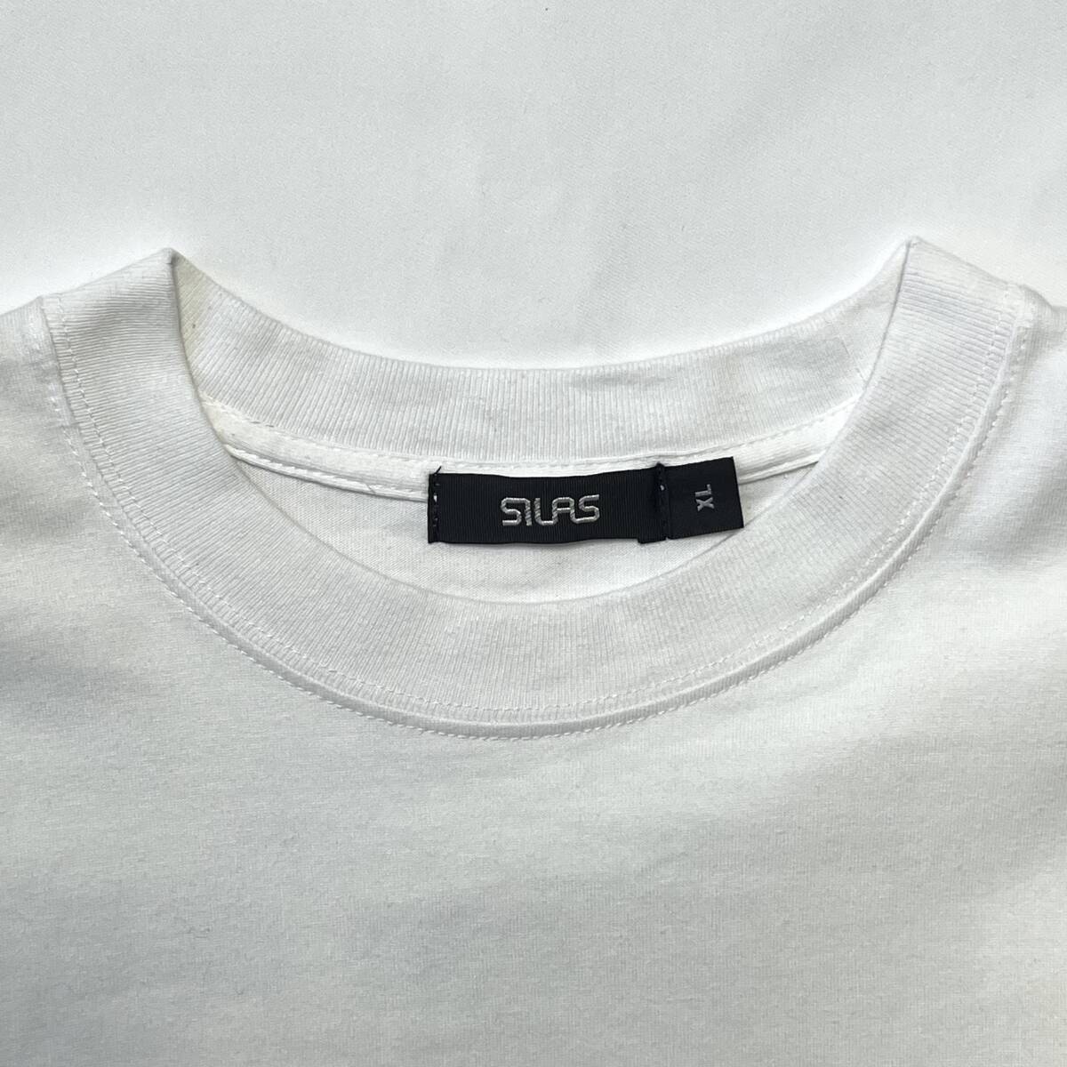 SILAS サイラス XLサイズ Tシャツ ロンドン 半袖 プリント ホワイト