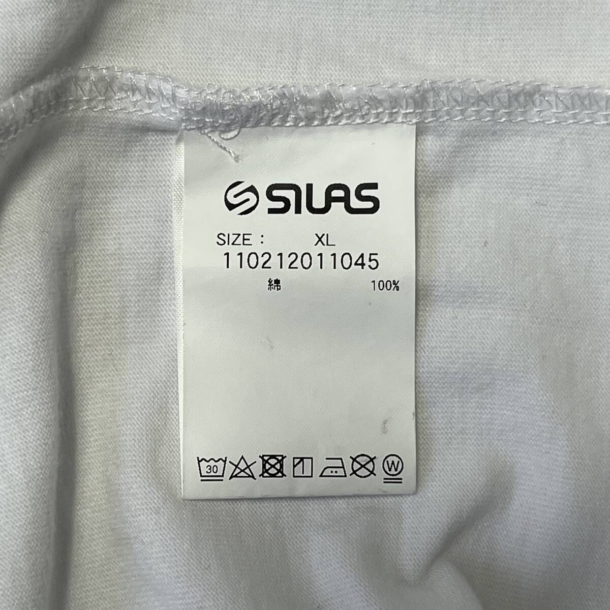 SILAS サイラス XLサイズ Tシャツ ロンドン 半袖 プリント ホワイト