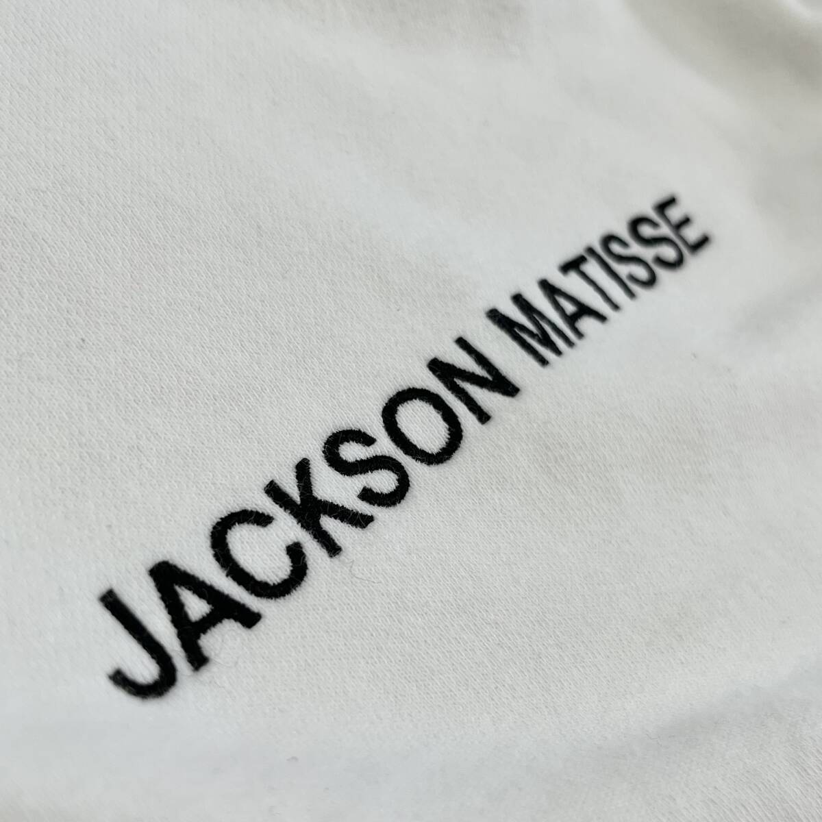 JACKSON MATISSE ジャクソンマティス Lサイズ スウェット トレーナー 長袖 ロゴ オフホワイト